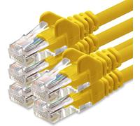 1aTTack.de Câble Réseau Cat6 Cat 6-5X 2m - RJ45 Ethernet LAN DSL Routeur Modem - Jaune