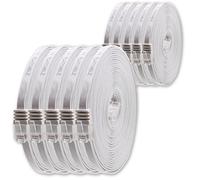 1aTTack.de Câble Réseau Cat6 Cat 6 Plat Flat Slim - 10x 2m - RJ45 Ethernet LAN DSL Routeur Modem - Blanc