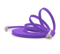 1aTTack.de Câble Réseau Cat6 Cat 6 Plat Flat Slim - 1x 15m - RJ45 Ethernet LAN DSL Routeur Modem - Violet
