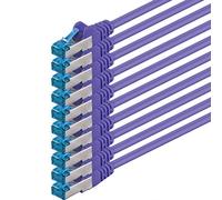 1aTTack.de Câble réseau CAT6a Cat6 Cat6 1,5 m 10 Gbit/s | violet - 10 pièces | CAT 6a | S-FTP | double blindage