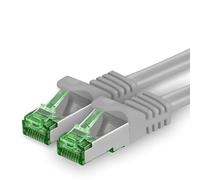 1aTTack.de Câble Réseau Cat7 Cat 7 10 GB/s - 1x 20m - RJ45 Ethernet LAN DSL Routeur Modem - Gris