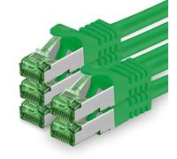 1aTTack.de Câble Réseau Cat7 Cat 7 10 GB/s - 5x 1m - RJ45 Ethernet LAN DSL Routeur Modem - Vert