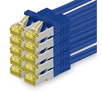 1aTTack.de Câble Réseau Cat7 Cat 7 10 GB/s SFTP - 10x 2m - RJ45 Ethernet LAN DSL Routeur Modem - Bleu
