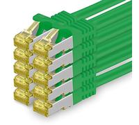 1aTTack.de Câble Réseau Cat7 Cat 7 10 GB/s SFTP - 10x 3,0m - RJ45 Ethernet LAN DSL Routeur Modem - Vert
