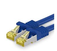 1aTTack.de Câble réseau Cat.7 0,5 m bleu 1 pièce Câble Ethernet Cat7 Câble réseau LAN Câble brut 10 Gb s SFTP PIMF LSZH Set câble patch avec prise Rj 45 Cat.6a