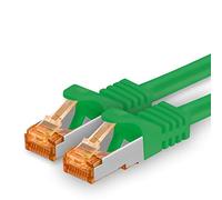 1aTTack.de Câble Réseau Cat7 Cat 7 10 GB/s SFTP - 1x 10m - RJ45 Ethernet LAN DSL Routeur Modem - Vert