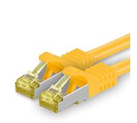 1aTTack.de Câble Réseau Cat7 Cat 7 10 GB/s SFTP - 1x 1m - RJ45 Ethernet LAN DSL Routeur Modem - Jaune