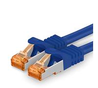 1aTTack.de Câble Réseau Cat7 Cat 7 10 GB/s SFTP - 1x 2m - RJ45 Ethernet LAN DSL Routeur Modem - Bleu