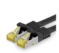 1aTTack.de Câble Réseau Cat7 Cat 7 10 GB/s SFTP - 1x 5m - RJ45 Ethernet LAN DSL Routeur Modem - Noir