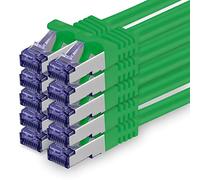 1aTTack.de Câble Réseau CAT7 CAT 7 10 Gigabit - 10x 3,0m - RJ45 Ethernet LAN DSL Routeur Modem - Vert