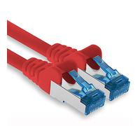 1aTTack.de Câble réseau Ethernet Gigabit LAN CAT.6a Cat6 Cat6a 5 m, câble patch RJ45 10 Gb/s SFTP PIMF rouge - 1 pièce