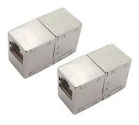 1aTTack.de Cat. 5 connecteurs de câble connecteur de câble RJ45 entièrement blindé en métal compatible avec Cat5 Cat6 Cat7 Cat8 2 pièces