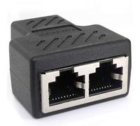1aTTack.de Cat.6A Connecteur de câble réseau Adaptateur répartiteur de câble RJ45 Compatible avec Cat5 Cat6 Cat7 Cat8 1 pièce