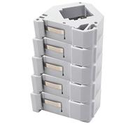 1aTTack.de Lot de 5 adaptateurs de rail DIN pour module Keystone RJ45 réseau Cat6 Cat7 Cat8 RCA Antenne audio 35 mm avec ressort de terre Blanc