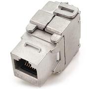 1aTTack.de Module Keystone RJ45 Cat 6a Jack Certifié entièrement blindé STP assemblage à clipser sans outil Câble brut Cat 500 MHz 10 Gbit/s compatible avec Cat5 Cat6 Cat7 Cat8 1 pièce