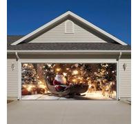 1Bannière de garage de NoëlFaites une déclaration festive ce Noël avec notre bannière de garage parfaite pour célébrer la saison des fêtes ! (188,97 x 82,67 pouces) (B, A)