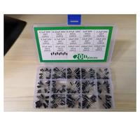 1box 15Value-200pcs Aluminum Electrolytic Capacitor Kit 10V/16V/25V/50V 220uf 100uf 47uf 33 22 10 4.7 3.3 2.2 1 0.47 0.22 0.1 Uf NWPNLXEA