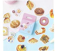 1box Autocollants Décoratifs Rappelez-vous De Manger Le Petit Déjeuner Adhesive Nourriture Pain Scrapbook Décoration Stickers Kids School Diary