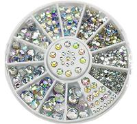 1Box Fashion Nail Art Rivets Glitter Acrylique Ongles Gemmes Multi Usage Nail Art Strass Coloré
