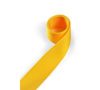 1buy3 Sangle en polypropylène 40mm de Largeur, 4 mètres de Longueur, Couleur: 10 - Jaune signalisation | également 20mm, 25mm, 30mm ou 50mm de Largeur | en 4 ou 12 mètres | 30 Coloris