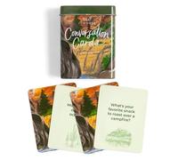 1Canoe2 Cartes de conversation, 50 invites attentionnées dans une boîte en métal, un voyage sur la route et un feu de camp (feu de camp)