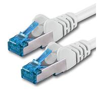 1CONN 1x 10,0 M - Câble réseau CAT-6a Câble Ethernet Lan Patch Connecteur RJ-45 SFTP 10GB/s - 1 pièce Blanc