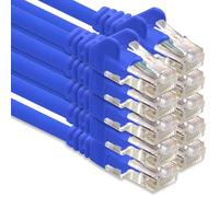 1CONN Câble réseau Câble CAT-6 RJ45 10x 3 mètres - Bleu
