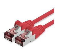 1CONN Câble réseau Cat6 0,5 m câble Ethernet rouge Lankabel câble réseau Cat6 Lan câble patch Sftp Pimf 1000 Mbit s