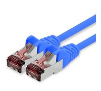 1CONN Câble réseau Cat6 50m câble Ethernet bleu Lankabel câble réseau Cat6 Lan câble de raccordement Sftp Pimf 1000 Mbit s