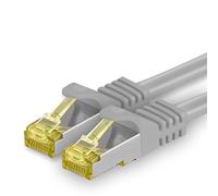 1CONN 1x10,0 M - Câble réseau CAT-7 Cat.7, Ethernet, Lan et câble patch RJ-45 SFTP 10GB/s - gris
