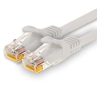 1CONN Câble Réseau CAT7 Cat 7 10 Gigabit - 1x 0,25m - RJ45 Ethernet LAN DSL Routeur Modem - Blanc