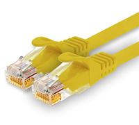 1CONN Câble Réseau CAT7 Cat 7 10 Gigabit - 1x 0,5m - RJ45 Ethernet LAN DSL Routeur Modem - Jaune