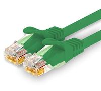 1CONN Câble Réseau CAT7 Cat 7 10 Gigabit - 1x 0,5m - RJ45 Ethernet LAN DSL Routeur Modem - Vert