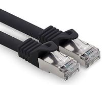 1CONN Câble Réseau Cat7 Cat7 10 GB/s SFTP - 1x 2m - RJ45 Ethernet LAN DSL Routeur Modem - Noir