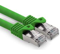 1CONN Câble Réseau Cat7 Cat7 10 GB/s SFTP - 1x 2m - RJ45 Ethernet LAN DSL Routeur Modem - Vert