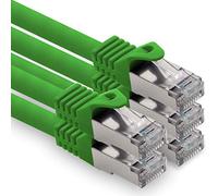 1CONN Câble Réseau Cat7 Cat7 10 GB/s SFTP - 5X 0.5m - RJ45 Ethernet LAN DSL Routeur Modem - Vert