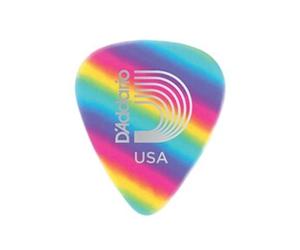 1CRB2-10 - 10 médiators light en celluloïd Motif arc-en-ciel