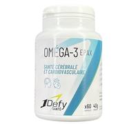 1Defy - Oméga 3 Epax® - Indice d'oxydation très faible (totox < 10) - Certifications : Friend of the Sea et Marin trust - Expertise pharmaceutique - Enveloppe gélatine marine - 60 gélules