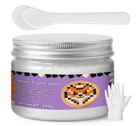 1DFAUL 200 g joint cristal mosaïque pour loisirs créatifs, outils pour mosaïque, contraste de couleur élevé, jointoiement direct, convient aux carreaux de mosaïque et aux projets de bricolage (blanc)