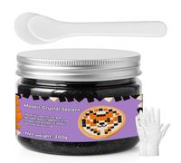 1DFAUL 200 g joint cristal mosaïque pour loisirs créatifs, outils pour mosaïque, contraste de couleur élevé, jointoiement direct, convient aux carreaux de aux projets de bricolage (noir)