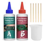1DFAUL Kit de résine de coulée électrique, 2 x 200 ml de composé d'enrobage électrique, thermoconductrice, insulating, protège les transformateurs et les circuits imprimés de l'humidité, de la