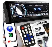 1din 12v LCD FM Auto Car Radio 4x25W 2x USB Bluetooth SD + Remote