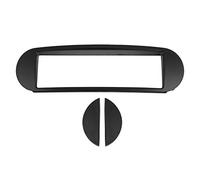 1Din Panneau Central Audio pour Auto, Cadre Facia Noir - Compatible Radio CD MP3 DVD, Installation Simple sans Outils