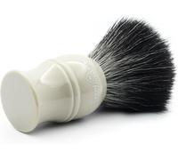 1ej339syn Classic Black Blaireau De Rasage Exfoliant Végétalien En Fibre Synthétique Écologique Pour Crème À Raser Ou Savon À Raser Pour Homme Et Femme (Gris)