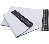 1Emballages -100 enveloppes plastiques blanches opaques 350x450 mm, pochettes d'expédition 35x45 cm 60 microns.