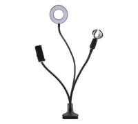 1Ensemble Anneau Noir Pièce Aluminium Pince Pour Live