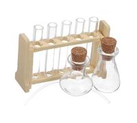1Ensemble Tubes pour Mini Maison Expérience Scientifique Éducatif Support Accessoires de Micro Laboratoire et Décoration