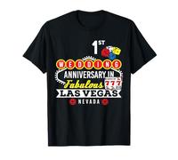1er anniversaire de mariage Vegas Trip Couple Vegas Anniversaire T-Shirt