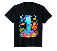 1er Anniversaire océan Animaux Marins 1 an Anniversaire T-Shirt