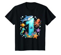 1er Anniversaire océan Animaux Marins 1 an Anniversaire T-Shirt